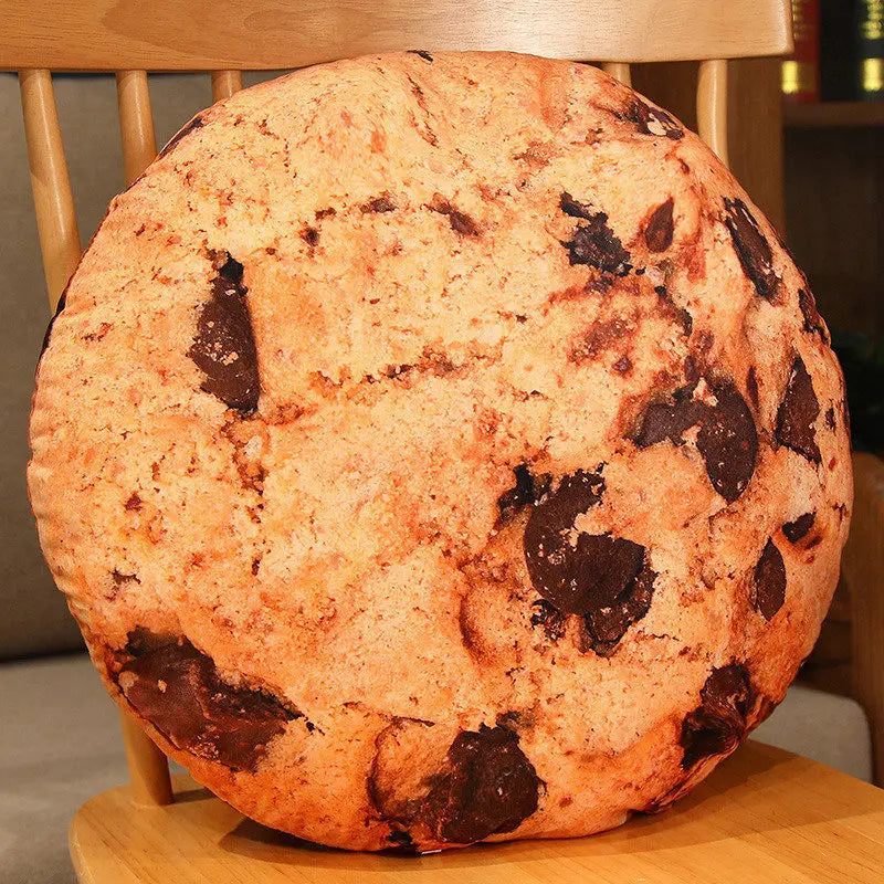 Chocolate Chip Cookie Plush Pillow Cushion