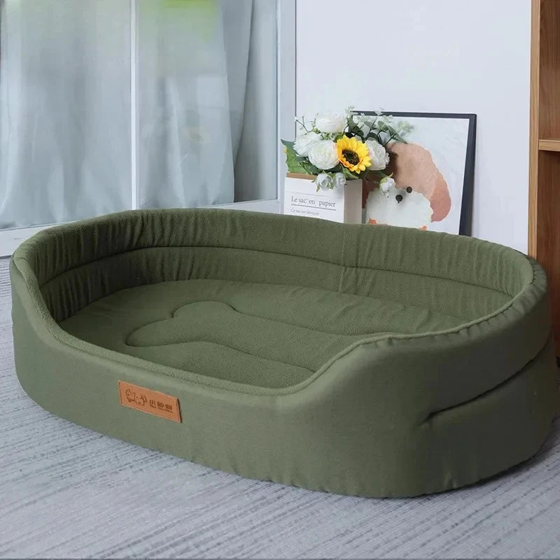 Flexible Thin Suede Dog Bed with Waterproof Fabric