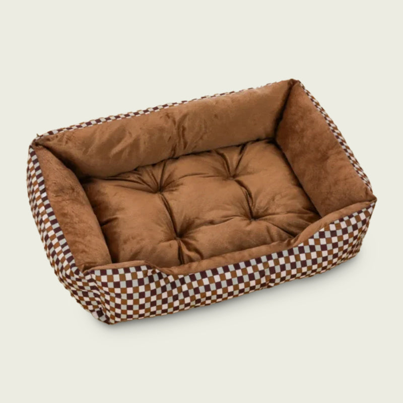 Chic Rectangular Dog/Cat Plush Bed