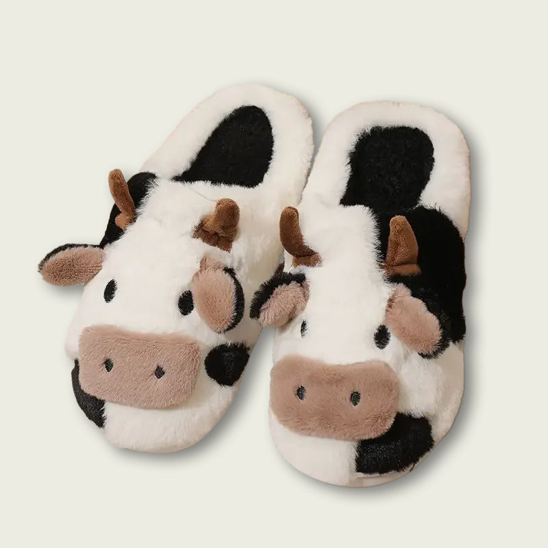Cow Plush Slippers