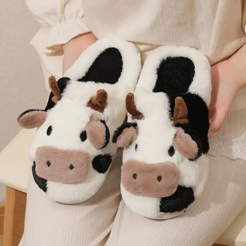Cow Plush Slippers