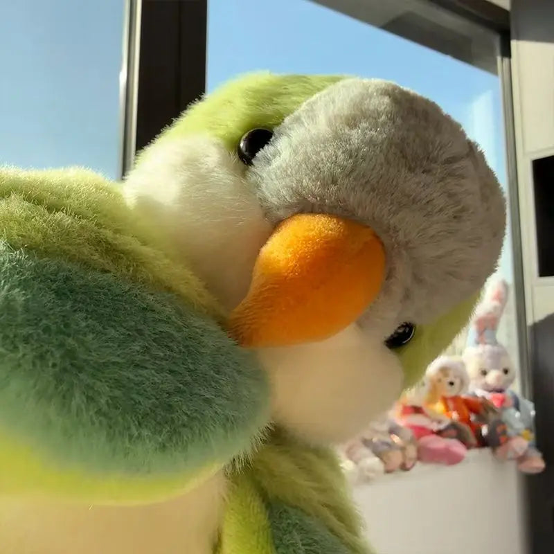 Green Budgerigar Hand Puppet