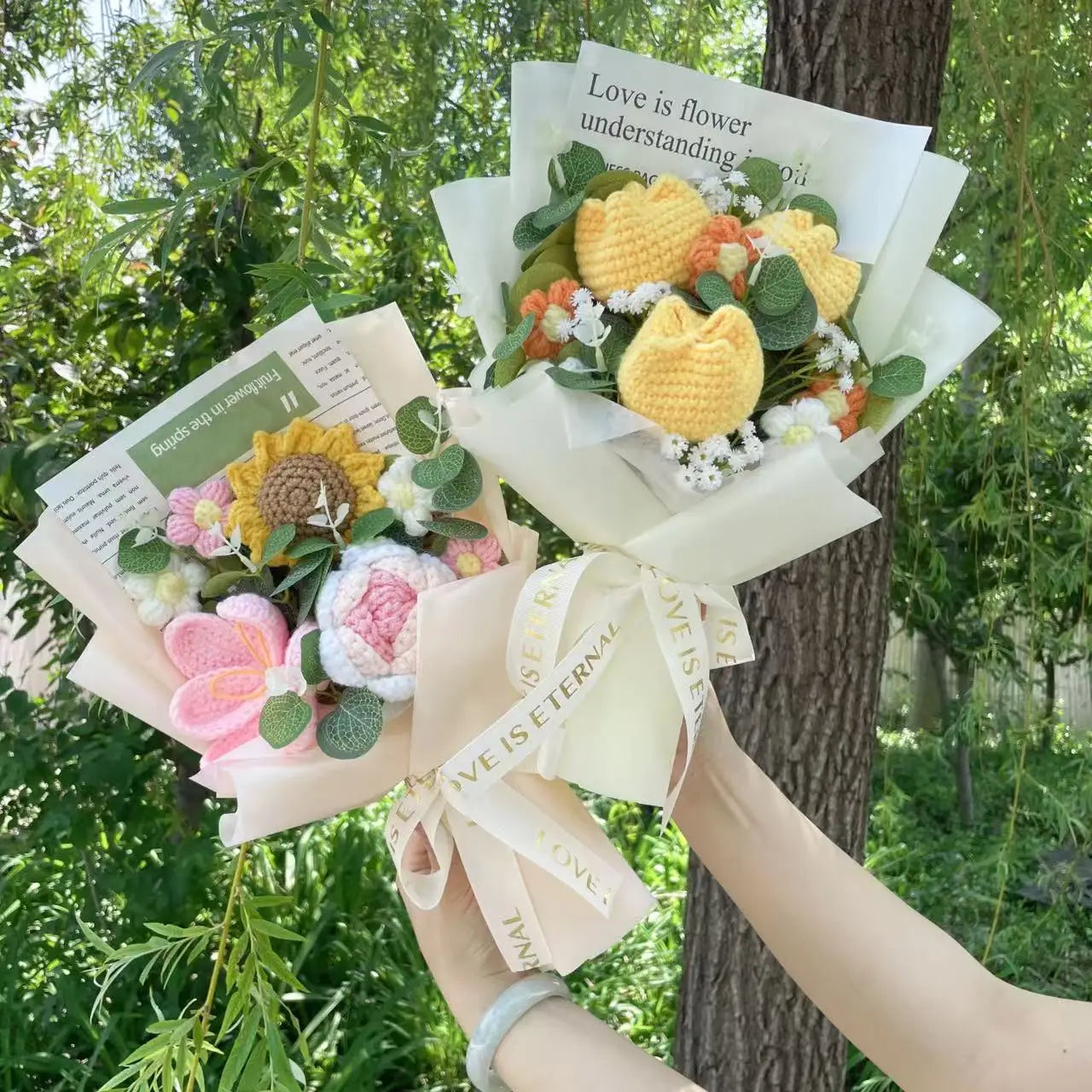 Pink Rose / Pink Tulip / Sunflower Plush Florist