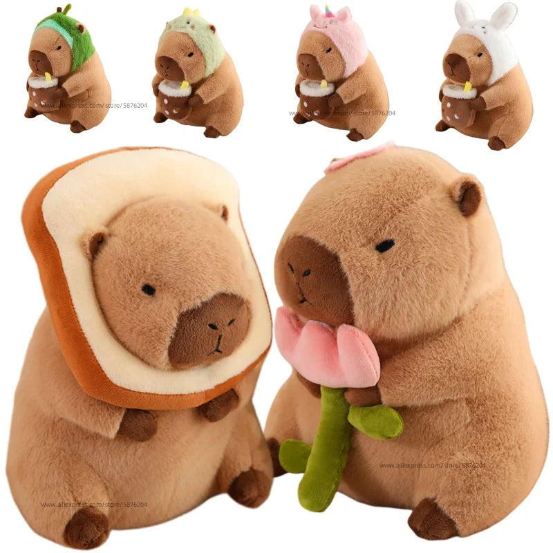 Capybaras in Costume Plushies Cosplay 11.8"-15.7" Stuffed Animals