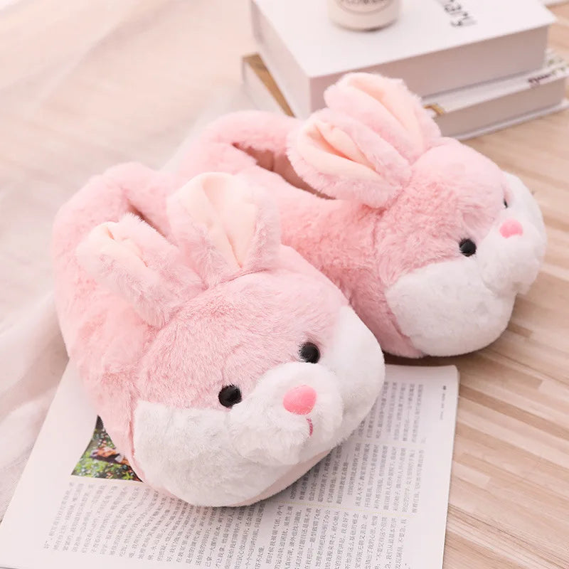 Bunny Rabbit Plush Slippers
