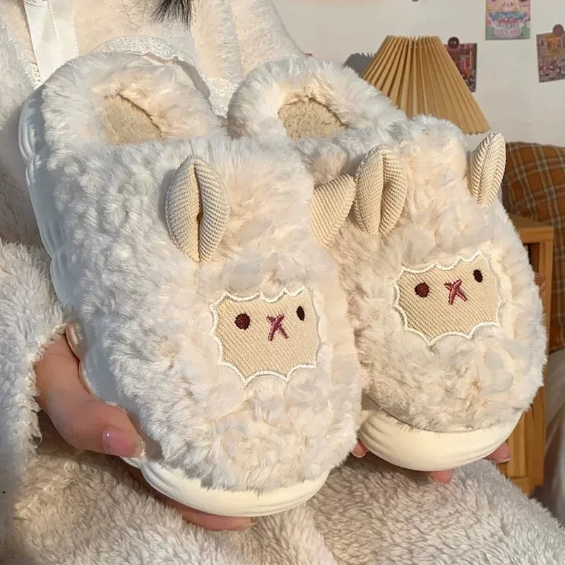 Sheep Plush Slippers