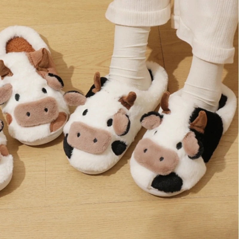 Cow Plush Slippers