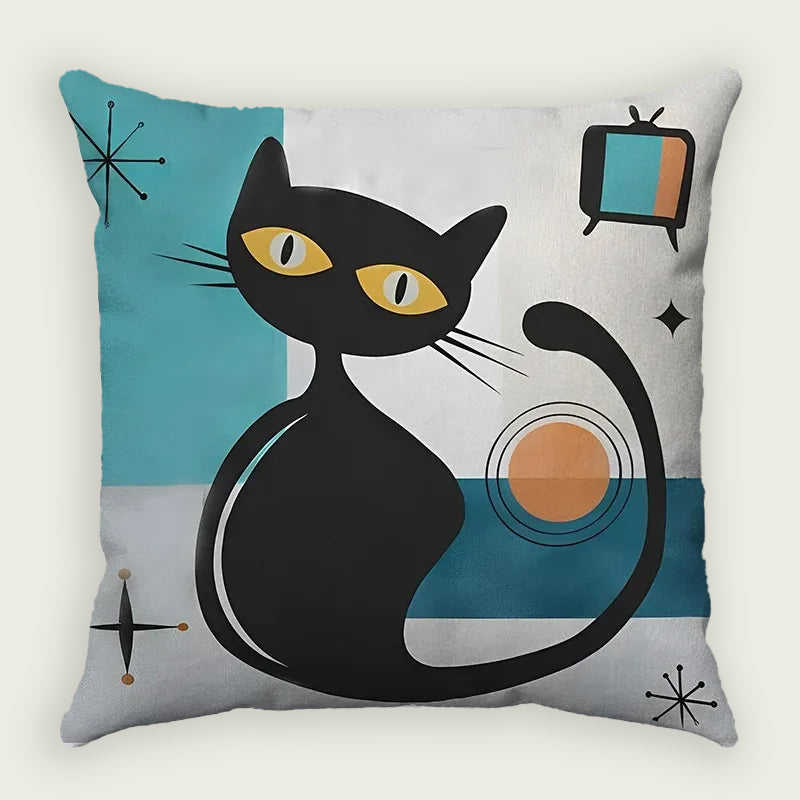 Trendy Cat Life Plush Pillow Case
