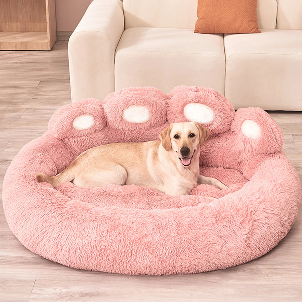 Dog Paw Plush Bed