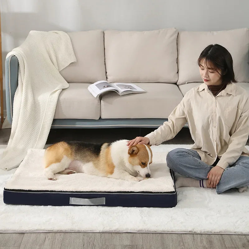 Memory Foam Dog Mattress with Removable Washable Shell