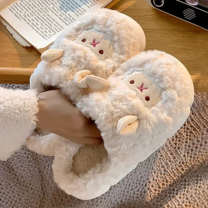 Sheep Plush Slippers