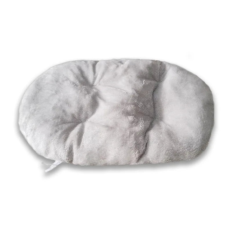 Plush-Ribbed Dog Bed