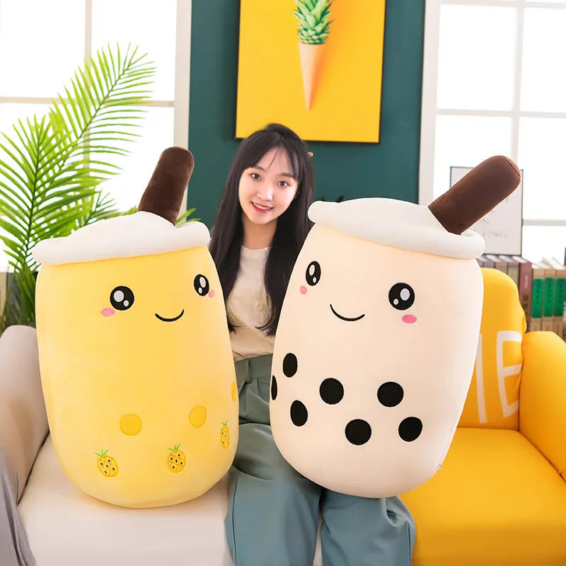 Giant Bubble Tea 27.5" Boba Milk Plushies