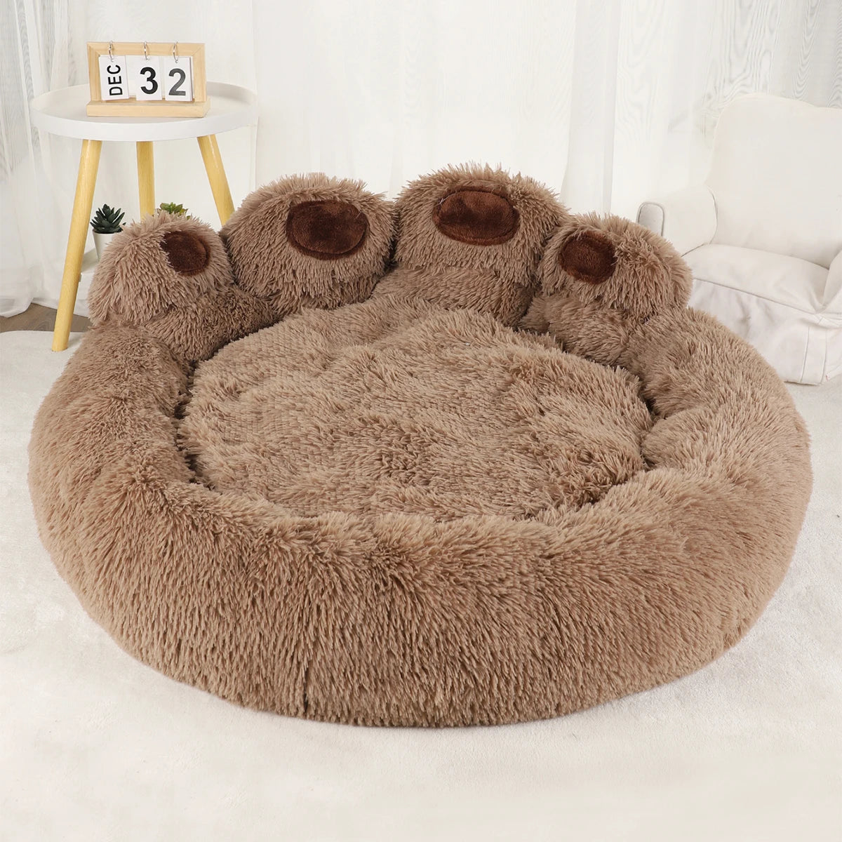Dog Paw Plush Bed