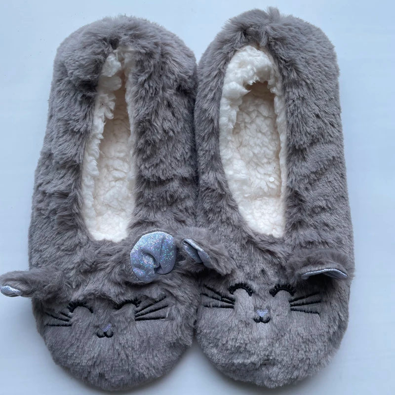 Mouse Plush Slippers