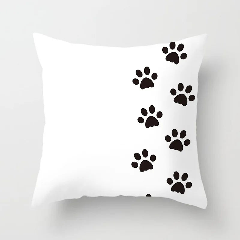 Vertical Cat Paws Plush Pillow Case