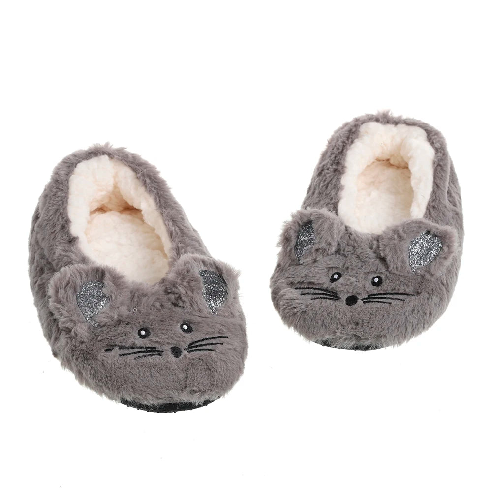 Mouse Plush Slippers
