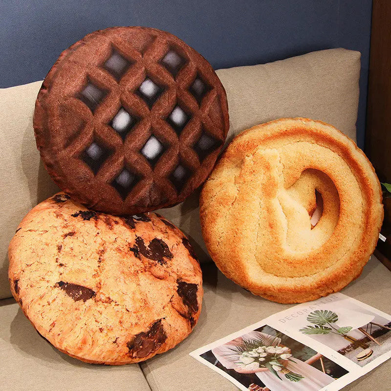 Chocolate Chip Cookie Plush Pillow Cushion
