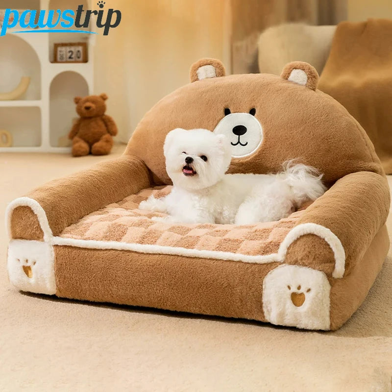 Bear Plush Sofa-Throne for Pets