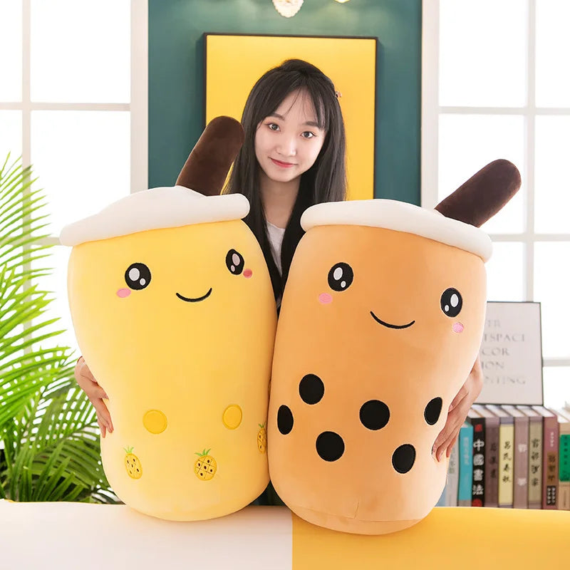 Giant Bubble Tea 27.5" Boba Milk Plushies