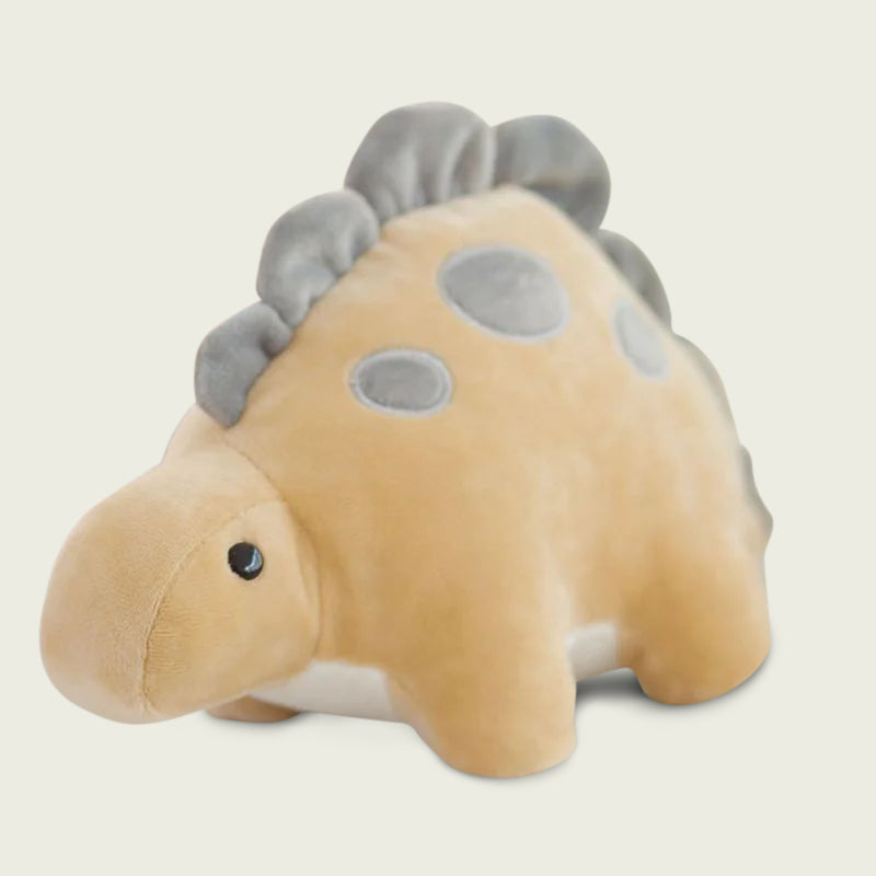 Khaki Baby Stegosaurus Stuffed Animal Plushie