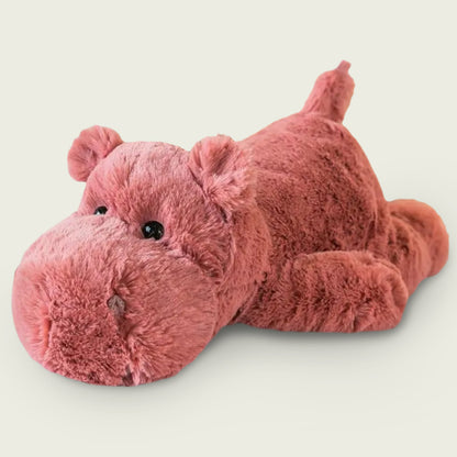 Weighted Berry Red Hippopotamus Dinosaur Stuffed Animal Plush Toy