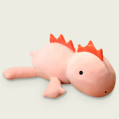 Weighted Salmon Pink Stegosaurus Plushie Stuffed Animal