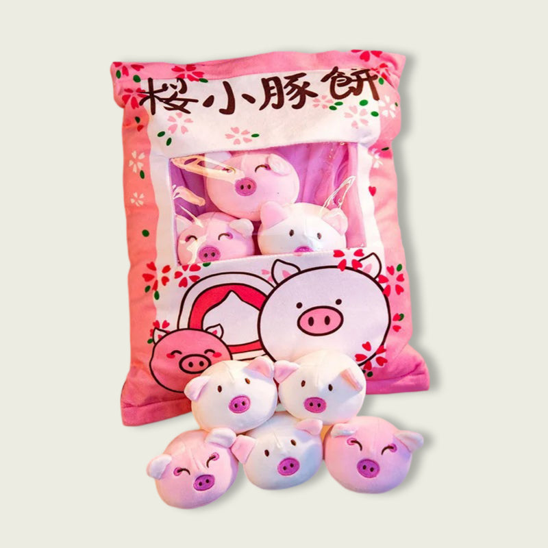 Bag of Pig Plushie Piglet Stuffed Animals