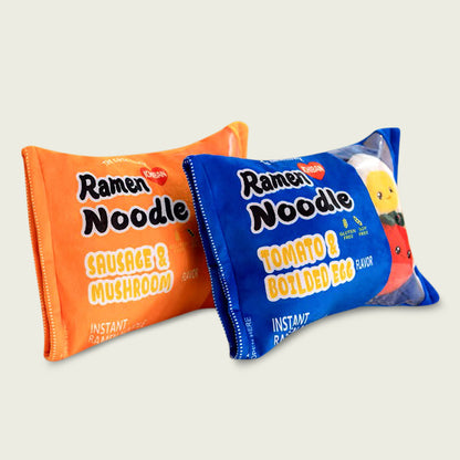 Pack of Ramen Noodle Stuffed Snack Plushes