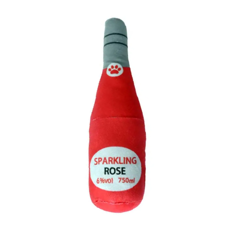 Sparkling Rose Dog Plushie Squeaker Toy