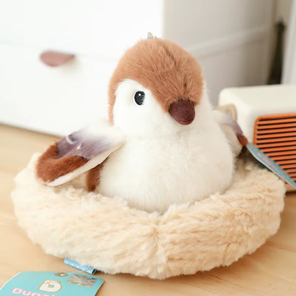 Bird Nest Pocket Bird Keychain Pendant