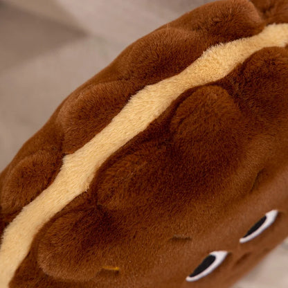 Round Biscuit Cookie Plush Pillow Cushion