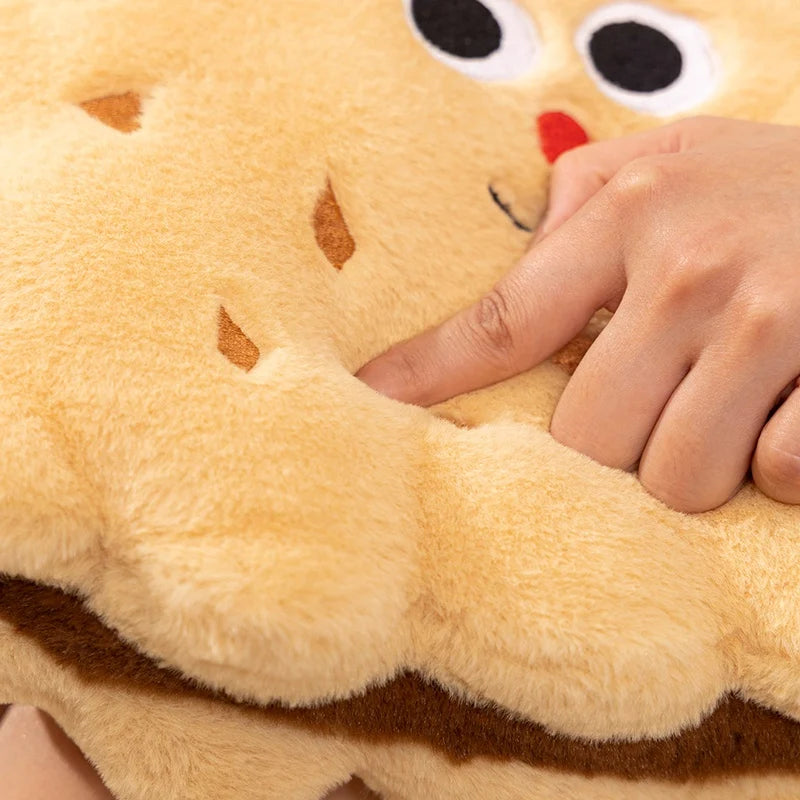 Round Biscuit Cookie Plush Pillow Cushion