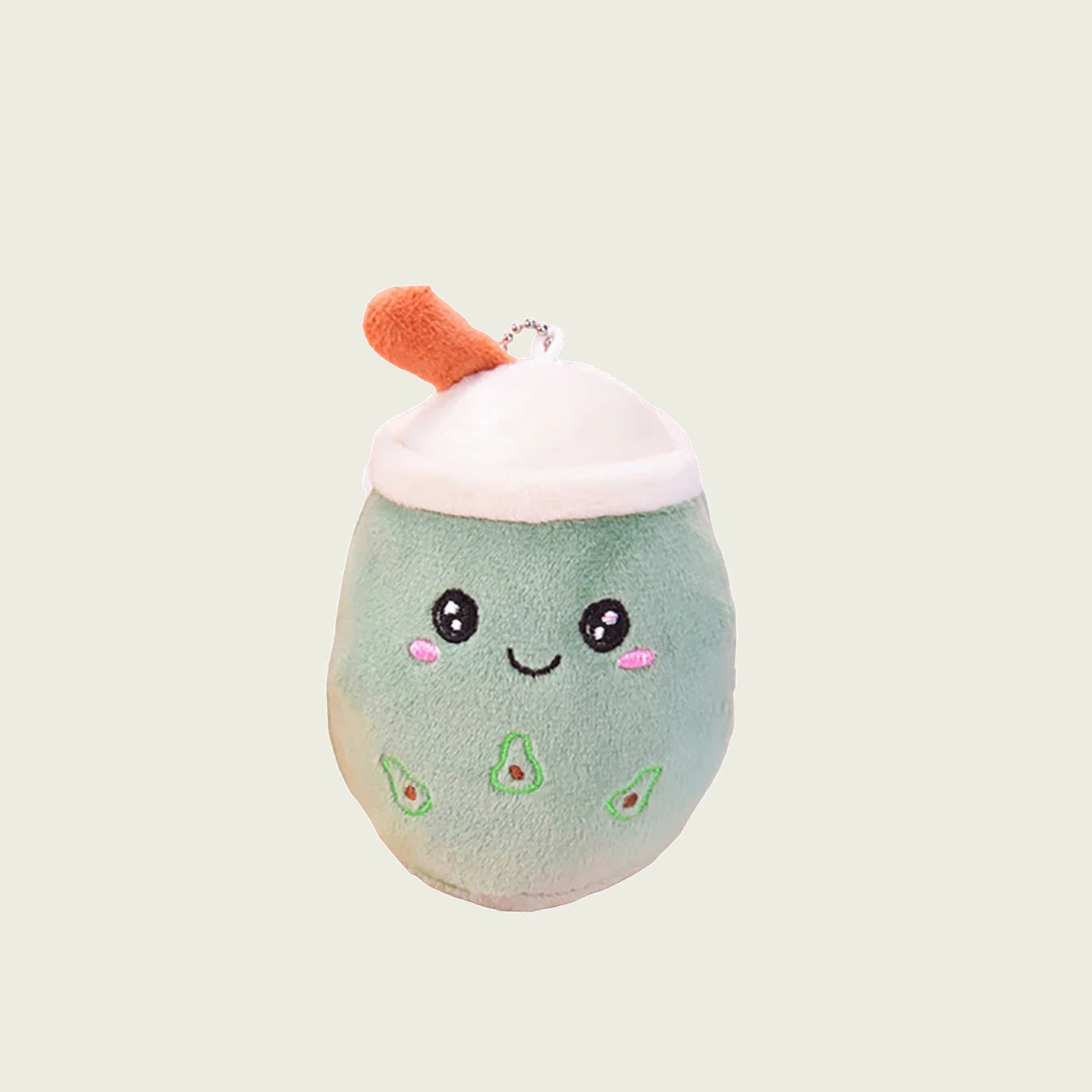 Bubble Tea 4.3" Boba Pearl Milk Plushie Keychain