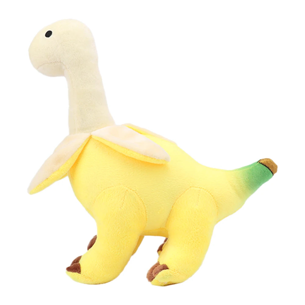 Brontosaurus in a Peeled Banana Costume Plushie