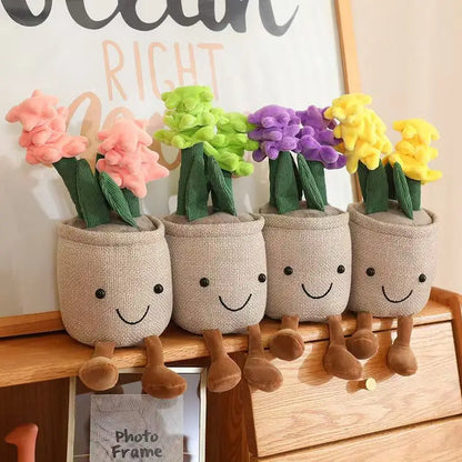 Floral Cactus Potted Plant Plushie