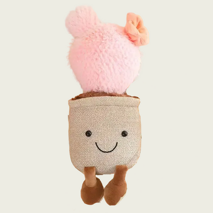 Barrel Bunny Ears Cactus Potted Plant Plushie