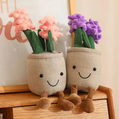 Floral Cactus Potted Plant Plushie