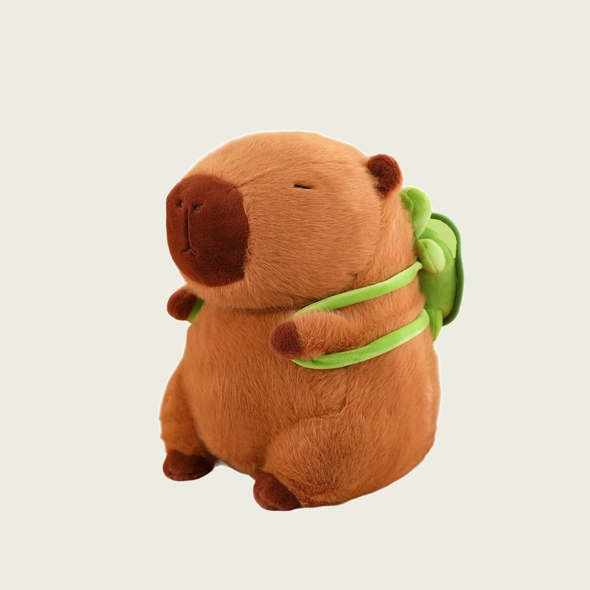 Capybara with Turtle Tortoise Backpack 9.1"-17.7" Plushie