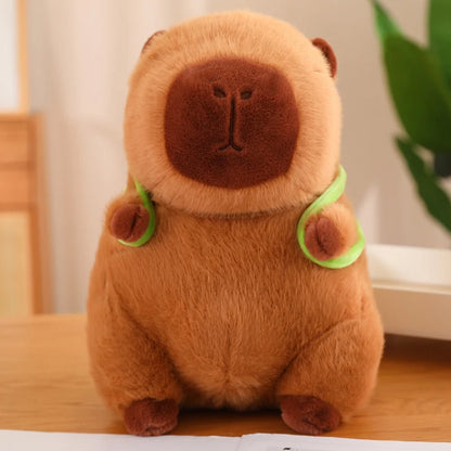 Capybara with Turtle Tortoise Backpack 9.1"-17.7" Plushie