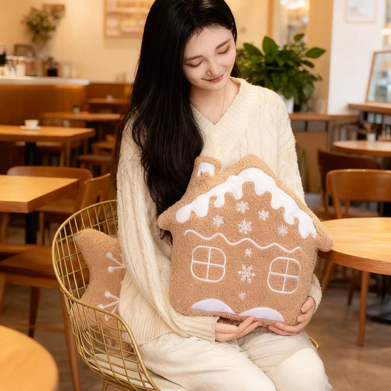 Gingerbread House Chestnut Brown Plush