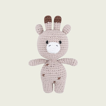 Baby Dear Fawn Crocheted Plushie 5.1" Crochet Stuffed Animal