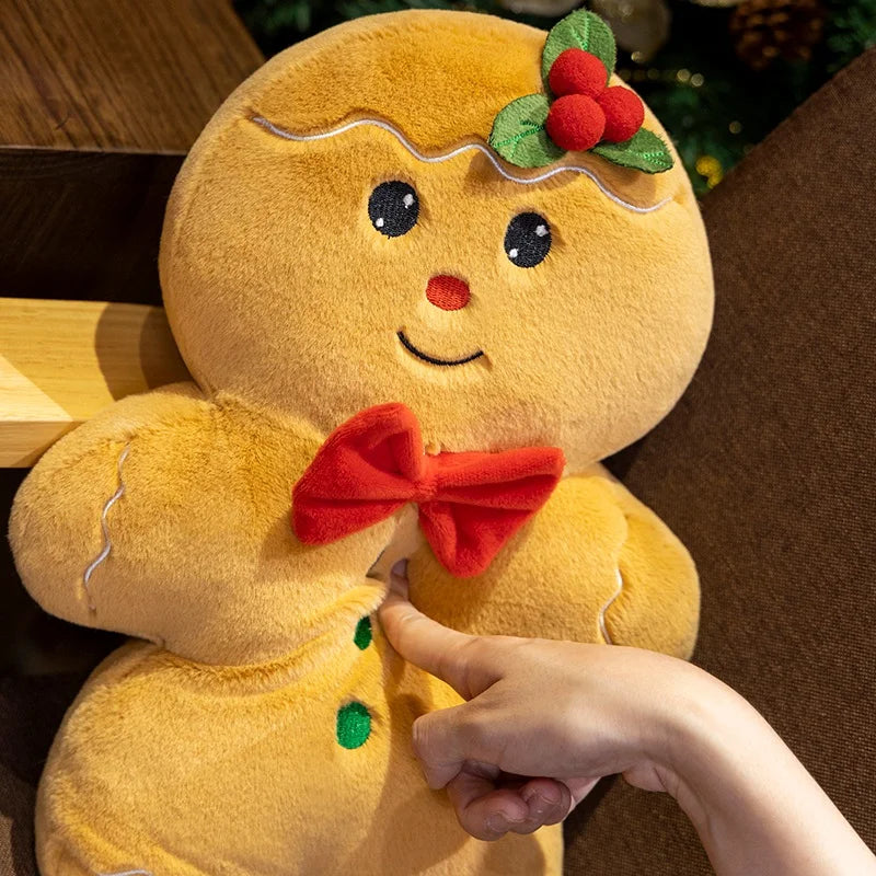 Dapper Gingerbread Man Plushie Decoration