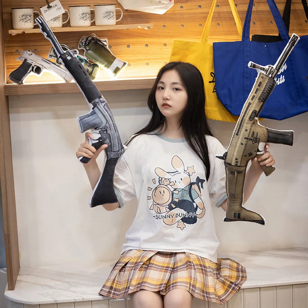 Fake Self-Loading Rifle Printed Plush Toy