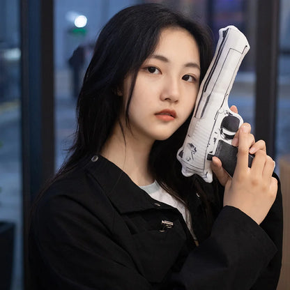 Fake Desert Eagle Pistol Printed Plush Toy