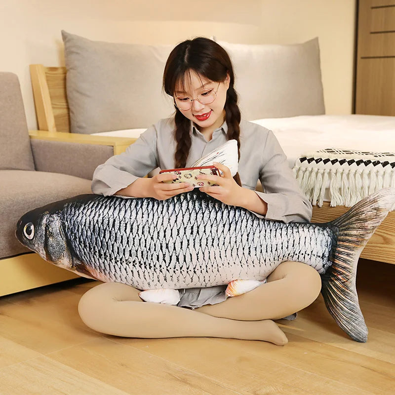 Silver Carp Body Pillow