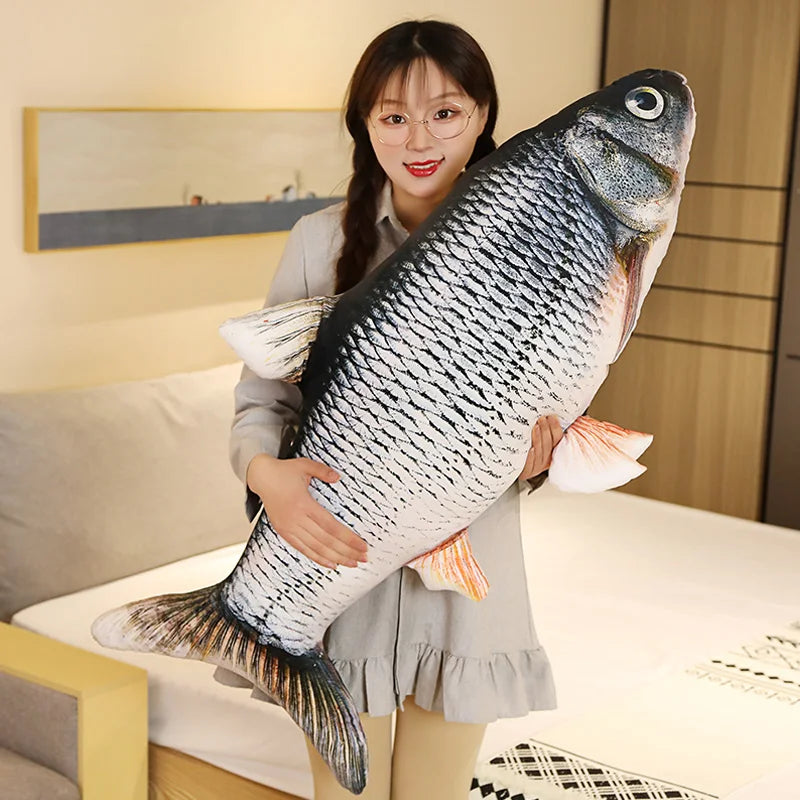 Silver Carp Body Pillow