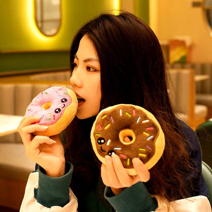 Bag of Frosted Donut Stuffed Treat Plushes