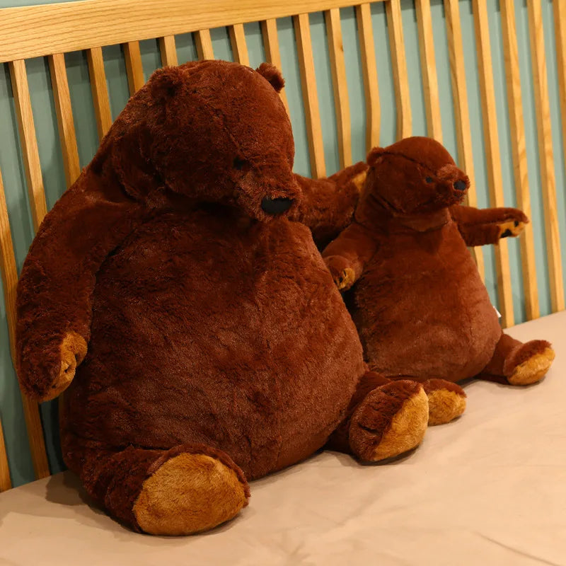 Grizzly Brown Teddy Bear Plushie 13.7"-37.4" Stuffed Animal