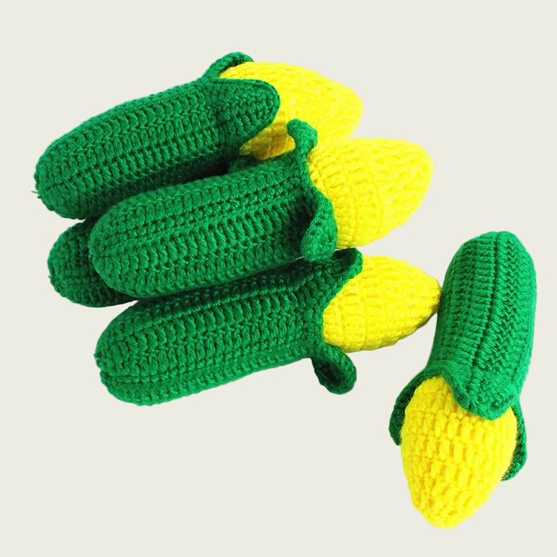 Plush Wool-Knit Corn